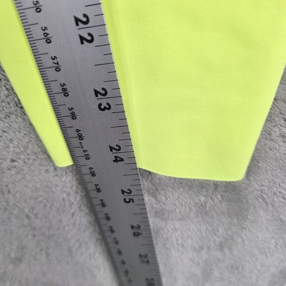 Womens Aerie Chill High Waisted Neon Yellow Leggings Nylon Stretch Size S Short - Picture 10 of 12